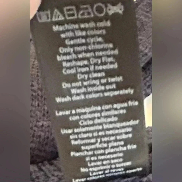 RACHEL ZOE Womens Sweater Size Medium Karla Navy Blue Open Weave Semi Sheer EUC. - Picture 8 of 10